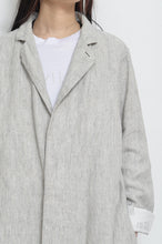 Load image into Gallery viewer, LINEN LONG COAT / 02_WHT