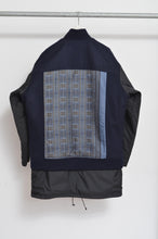 Load image into Gallery viewer, REMIX MELTON LAYER STADIUM JACKET/NAV/01