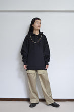 Load image into Gallery viewer, CHIFFON HOODIE (ACCESSORIES) / BLK