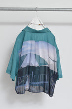 Load image into Gallery viewer, OPEN COLLAR SH_SHORT_VOILE (00/GRN*PARASOL)
