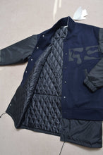 Load image into Gallery viewer, REMIX MELTON LAYER STADIUM JACKET/NAV/01