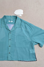 Load image into Gallery viewer, OPEN COLLAR SH_SHORT_VOILE (00/GRN*PARASOL)