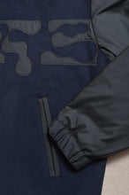 Load image into Gallery viewer, REMIX MELTON LAYER STADIUM JACKET(PRINT)/NAV/X/02
