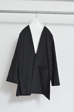 Load image into Gallery viewer, NO-COLLAR JK_LINEN 01/BLACK