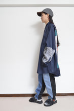 Load image into Gallery viewer, SILKY TWILL SHIRTS (PRINT) NAVY/02