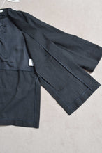 Load image into Gallery viewer, NO-COLLAR JK_LINEN 01/BLACK