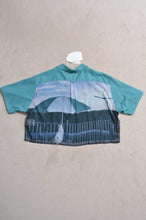 Load image into Gallery viewer, OPEN COLLAR SH_SHORT_VOILE (00/GRN*PARASOL)