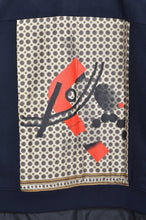 Load image into Gallery viewer, REMIX MELTON LAYER STADIUM JACKET(PRINT)/NAV/X/02