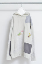 Load image into Gallery viewer, CUT AND CONNECTED BACKPILE HOODIE / GRAY