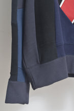 Load image into Gallery viewer, CUT AND CONNECTED BACKPILE HOODIE / DARK