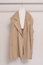 Load image into Gallery viewer, NO-SLEEVE TENCEL JK / BEG_002