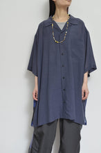 Load image into Gallery viewer, OPEN COLLAR SH_LONG_VOILE(02/NAV*YURI)_A