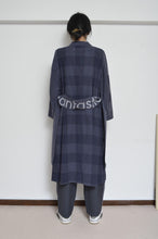 画像をギャラリービューアに読み込む, BLOCK CHECK TENCEL LONG COAT