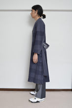 画像をギャラリービューアに読み込む, BLOCK CHECK TENCEL LONG COAT