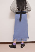 画像をギャラリービューアに読み込む, MUFFLER WRAP SKIRT/SAX BLUE