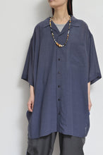 Load image into Gallery viewer, OPEN COLLAR SH_LONG_VOILE(02/NAV*YURI)_B
