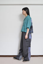 Load image into Gallery viewer, OPEN COLLAR SH_SHORT_VOILE (00/GRN*PARASOL)