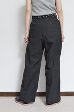 Load image into Gallery viewer, WIDE PT_LINEN 01/BLACK