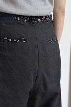 Load image into Gallery viewer, WIDE PT_LINEN 01/BLACK