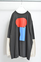 Load image into Gallery viewer, SWITCHING SLEEVE L/S T_ 01 / CHARCOAL/Mi