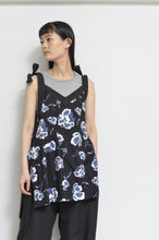 Load image into Gallery viewer, V-NECK TANK_LONG_LINEN 01/BLACK
