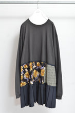 Load image into Gallery viewer, TIERED L/ST OP 01 / CHARCOAL_B