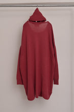 Load image into Gallery viewer, RIPPLE WAVE HEM KNIT P/O w/NECK PARTS(ROSE)