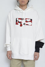 Load image into Gallery viewer, SLIT SLEEVE HOODIE (EMBROIDERY) / WHT/02_RE