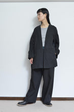 Load image into Gallery viewer, NO-COLLAR JK_LINEN 01/BLACK