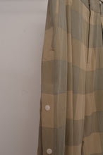 Load image into Gallery viewer, BLOCK CHECK TENCEL SIDE OPEN PANTS
