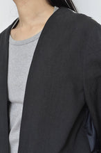 Load image into Gallery viewer, NO-COLLAR JK_LINEN 01/BLACK