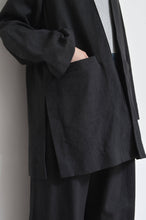Load image into Gallery viewer, NO-COLLAR JK_LINEN 01/BLACK
