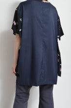 Load image into Gallery viewer, W SLEEVE TOPS_NAVY / B