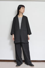 Load image into Gallery viewer, NO-COLLAR JK_LINEN 01/BLACK