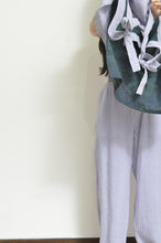 Load image into Gallery viewer, V-NECK TANK_LONG_LINEN 01/PURPLE