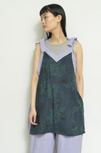 Load image into Gallery viewer, V-NECK TANK_LONG_LINEN 01/PURPLE