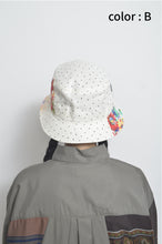 画像をギャラリービューアに読み込む, CUT AND CONNECTED DOT BUCKET HAT