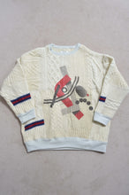 Load image into Gallery viewer, SWITCHING KNIT P/O(PRINT) 01/OFF WHITE_X