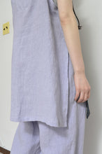 Load image into Gallery viewer, V-NECK TANK_LONG_LINEN 01/PURPLE