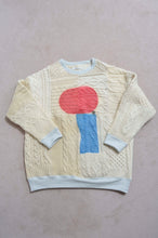 Load image into Gallery viewer, SWITCHING KNIT P/O(PRINT) 01/OFF WHITE_Mi