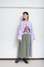 画像をギャラリービューアに読み込む, PLEATED TEE OP(PRINT) _ PUR/X_B