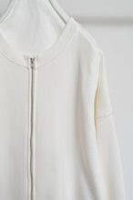 Load image into Gallery viewer, ZIP UP SWEAT OP WHT / 01