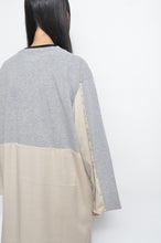 Load image into Gallery viewer, SWITCHING TEE OP_GRAY*BEIGE / B