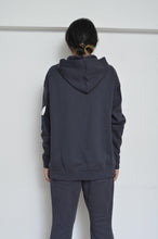 Load image into Gallery viewer, CUT AND CONNECTED BACKPILE HOODIE / DARK