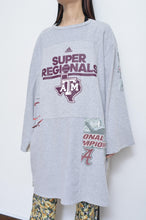 Load image into Gallery viewer, SWITCHING TEE OP_GRAY*BEIGE / A