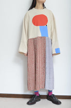 Load image into Gallery viewer, PLEATED TEE OP(PRINT)_BEG/Mi_A