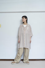 Load image into Gallery viewer, OPEN COLLAR SH_LONG_VOILE(02/BEG*PARASOL)