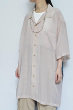 Load image into Gallery viewer, OPEN COLLAR SH_LONG_VOILE(02/BEG*PARASOL)