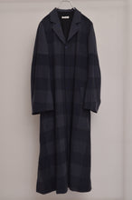 画像をギャラリービューアに読み込む, BLOCK CHECK TENCEL LONG COAT