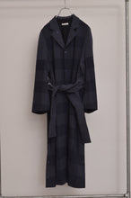 画像をギャラリービューアに読み込む, BLOCK CHECK TENCEL LONG COAT